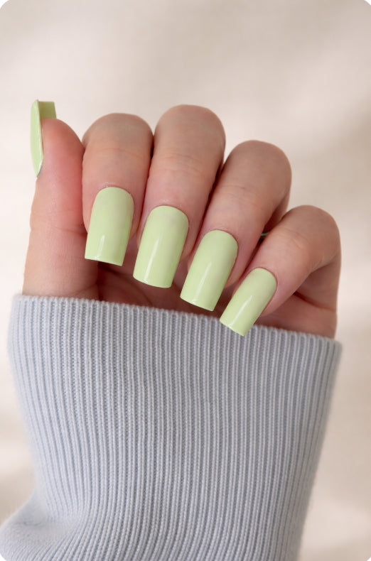 Mint Green Press-On Nails | Glossy Handmade Nails