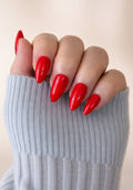 St George’s Flame Bright Red PressOn Nails | Handmade