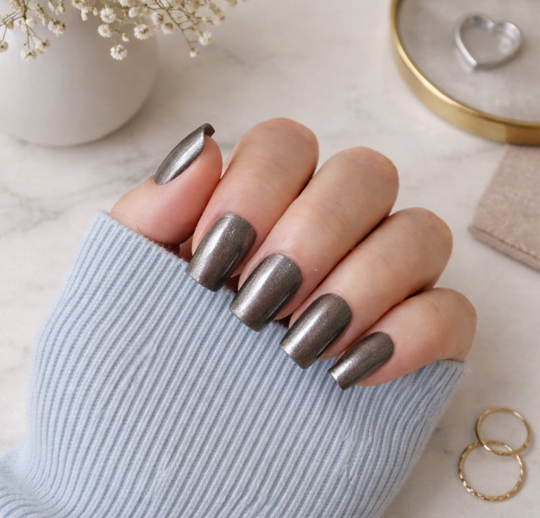 Mystical Stone Handcrafted Press-on Nails