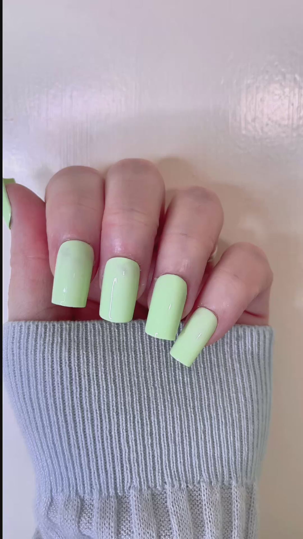 Mint Green Press-On Nails | Glossy Handmade Nails